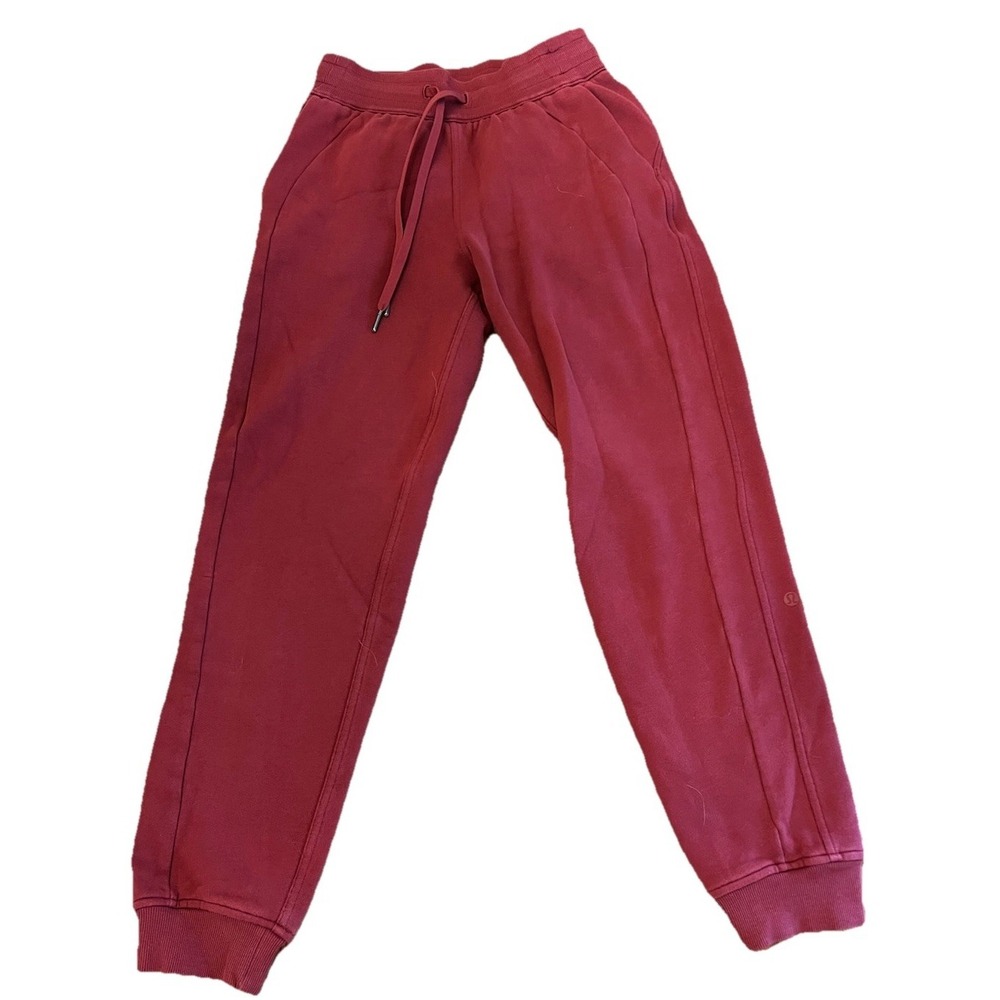 Lululemon Scuba HR Jogger Mulled Wine High Rise Pocket Athleisure Size 2 XS - Picture 1 of 11